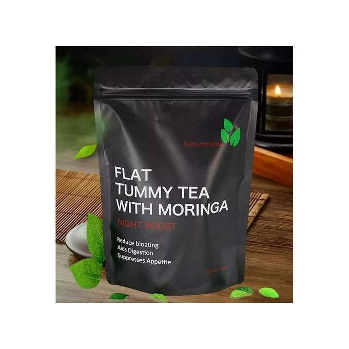 Flat Tummy Tea With Moringa Night Boost Suppress Appetite- 28 Tea Bags