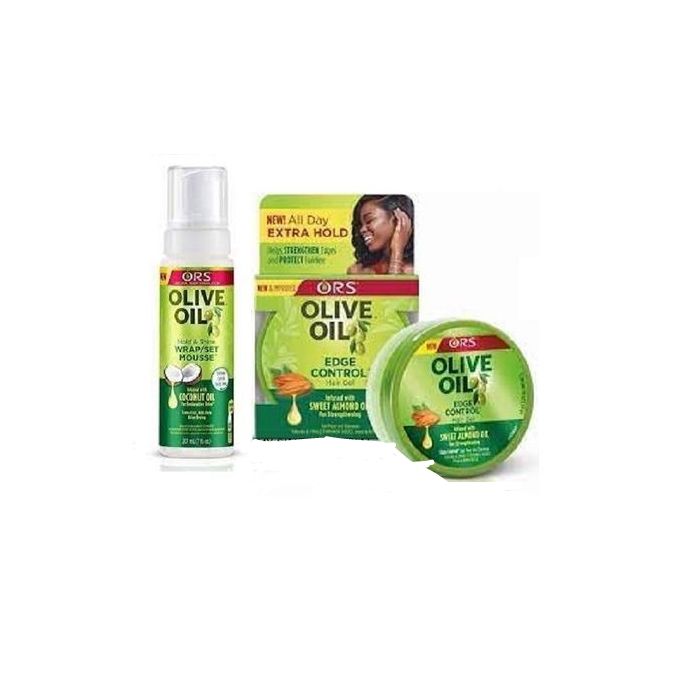 Ors Oil Edge Control Hair Gel- Extra Hold + Moose Coconut
