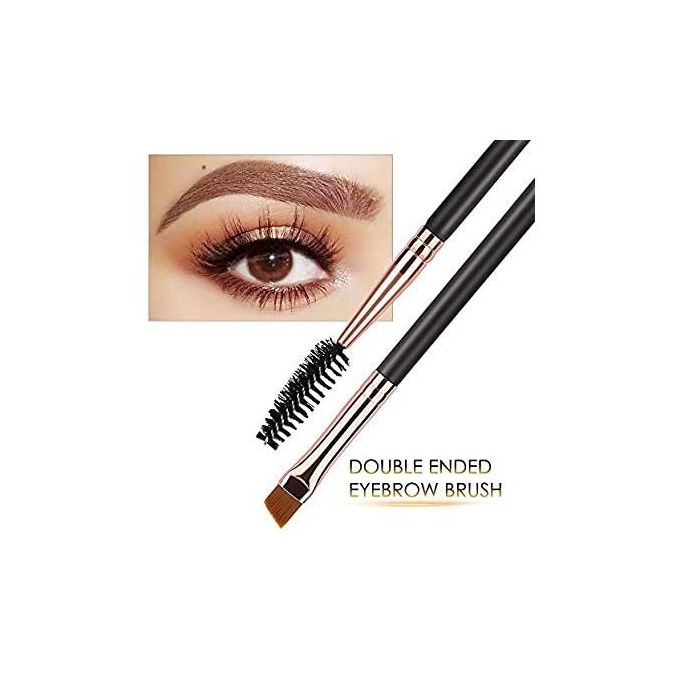 2 In 1 Angled Eyebrow Brush With A Spoolie Makeup Brush.