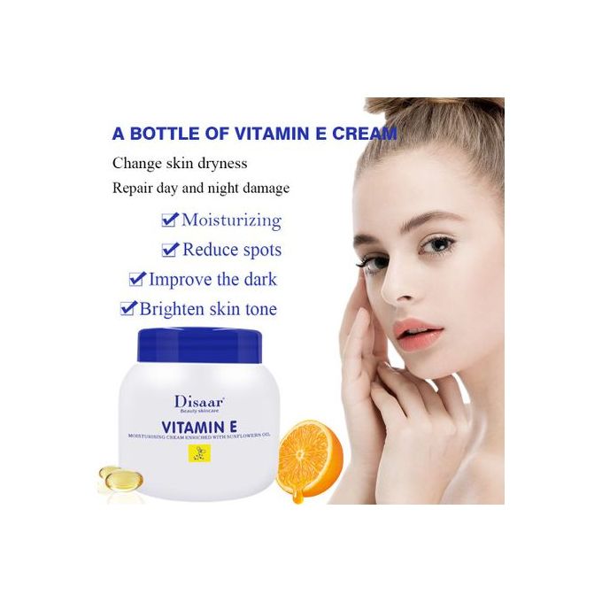 Disaar Moisturizing Skin Care Cream Vitamin E & Sunflower Oil Cream