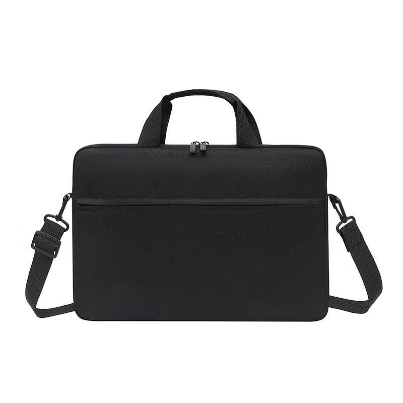 New Business Notebook Simple Solid Color Large Capacity Thickened Computer Bag Laptop Bag can be tied to a travel suitcase