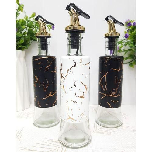 CLEARANCE OFFER Glass Marble Oil/Vinegar Dispenser Bottle