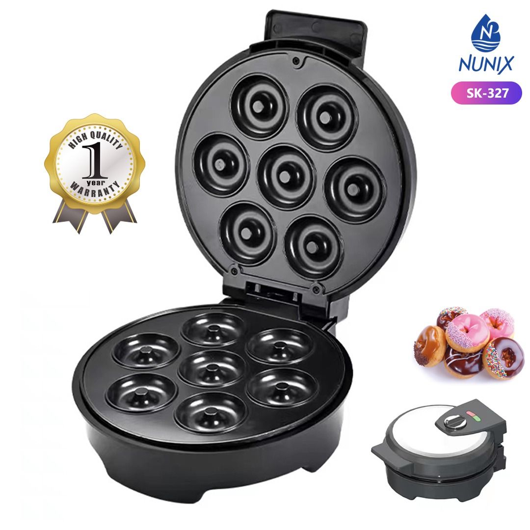 7 Slots Donut / doughnut Home Cake Maker Machine Dessert Snack ~