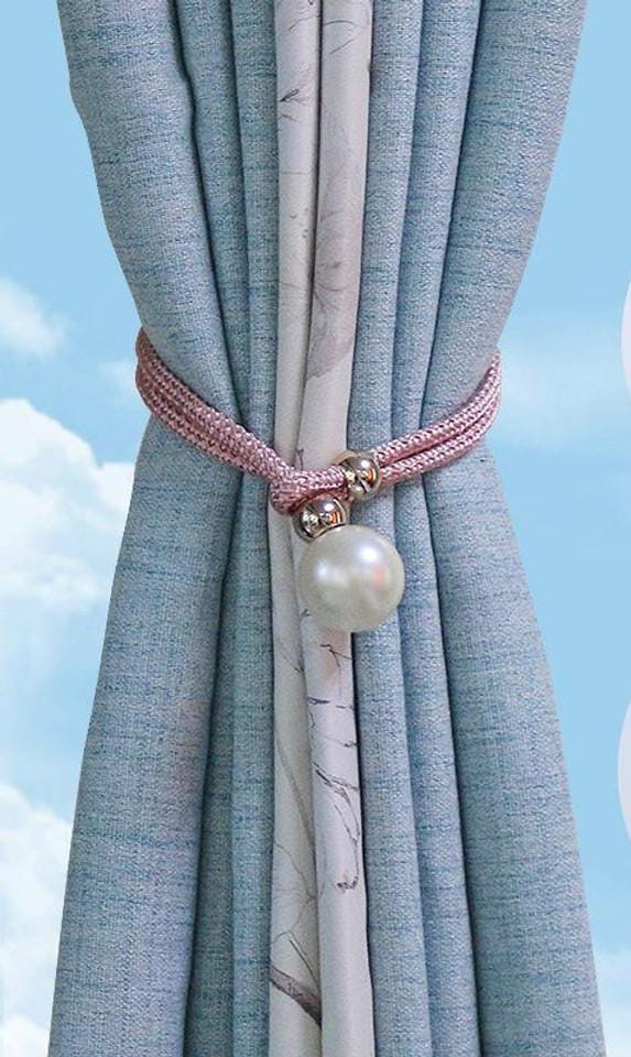 2 pc pearl clip curtain holders;
Magnetic curtain ties hold back holders for living room, bedroom kitchen, dining room, bathroom, French door and office.