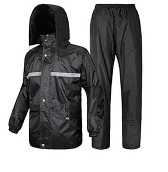 Raincoat Jacket +trouser;
 Designed to shield you from the elements, whether you're strolling in the park, hiking in the hills, or jogging in the rain.