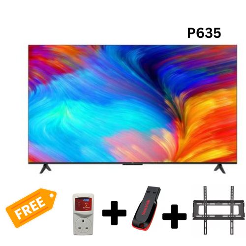 TCL 65P635 65'' Smart UHD 4K With HDR Google TV Frameless - Free TV Guard+ Wall Mount + 32GB Flash Drive
