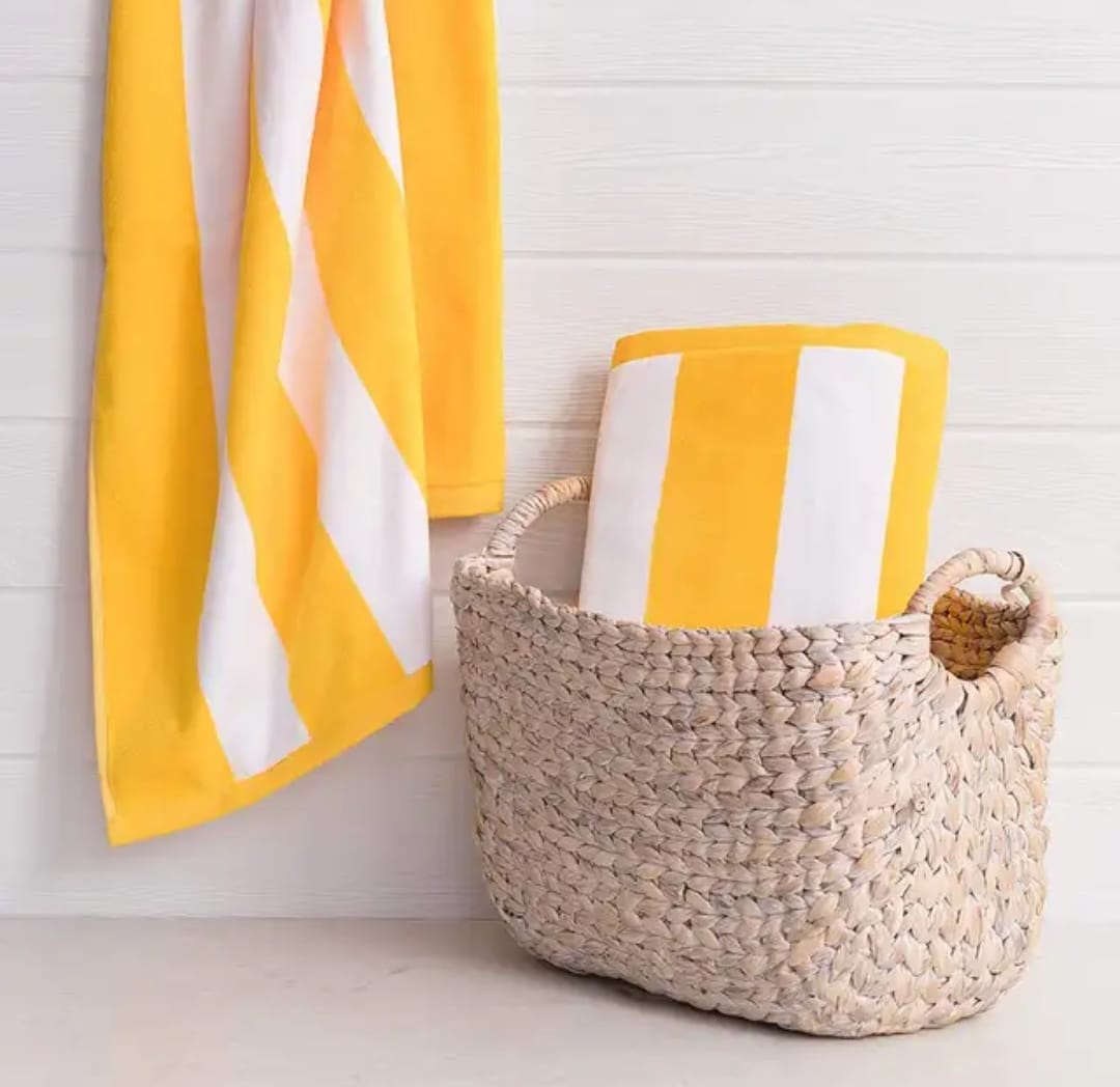 Cotton Colorful Striped Face Towels Beach Swim Bath Drying These bath towels give perfect post shower warmth and delicacy , woven with 100% ring spun cotton that are supremely soft and breathable while being strong and durable for daily use.