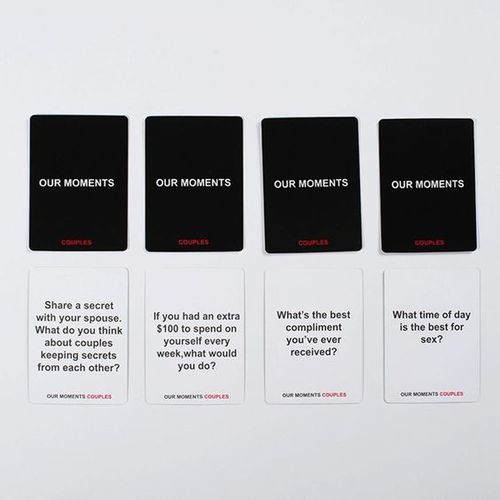 Our Moments Couples Card Game Conversation Starters For Great Relationships