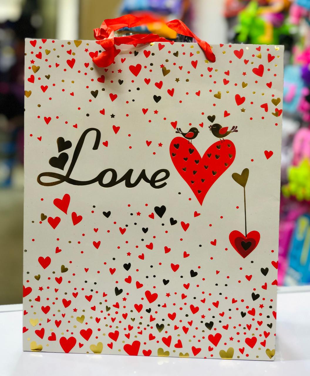 Valentines  theme Gift bags These rope-handle Gifts Bags are an excellent packaging option & convenient style suitable for all kinds of gifts.
