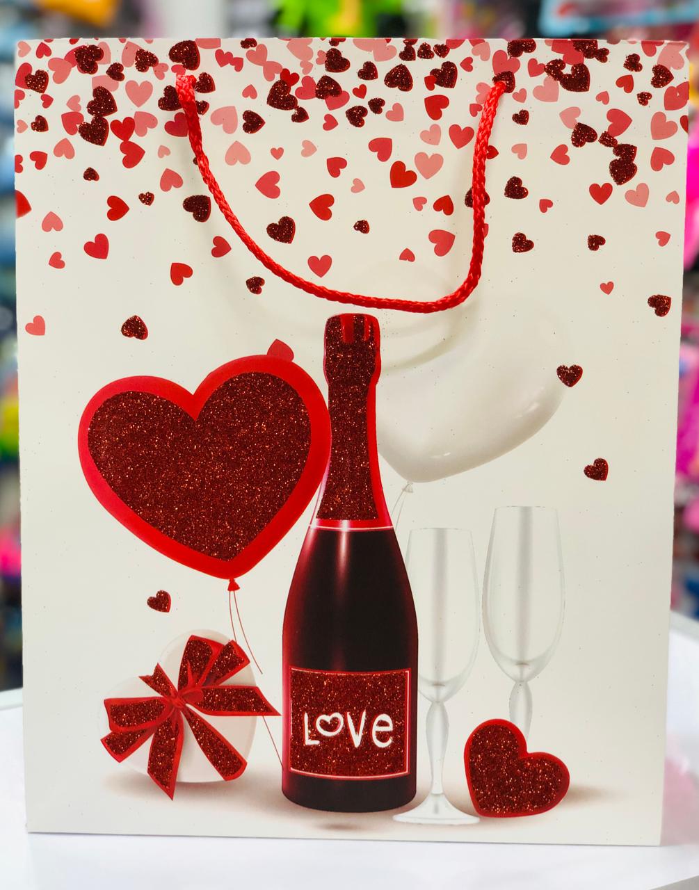 Valentines  theme Gift bags These rope-handle Gifts Bags are an excellent packaging option & convenient style suitable for all kinds of gifts.