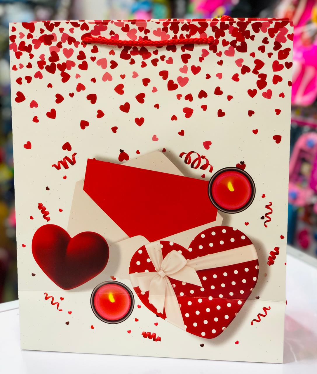 Valentines  theme Gift bags These rope-handle Gifts Bags are an excellent packaging option & convenient style suitable for all kinds of gifts.