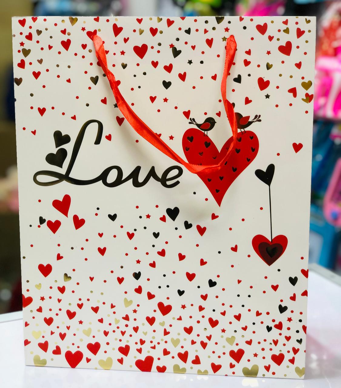Valentines  theme Gift bags These rope-handle Gifts Bags are an excellent packaging option & convenient style suitable for all kinds of gifts.