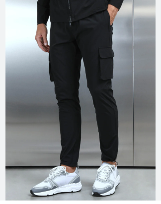 Fashion unisex  Pants Casual Solid Color Pockets Waist Drawstring Ankle Tied Skinny Cargo Pants unisex Clothing Streetwear Pants