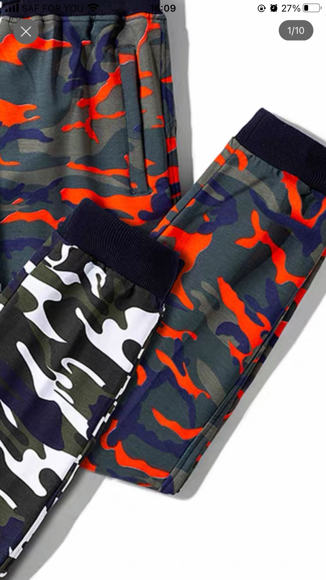 CAMOUFLAGE PANTS GREEN WE ONLY HAVE SIZE 33
