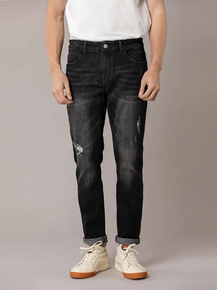 MEN JEANS SLIM FIT Men's Modern Series Slim Straight Leg Jeans Trousers for men,Denim Jeans Trouser, Hot sale&Discount