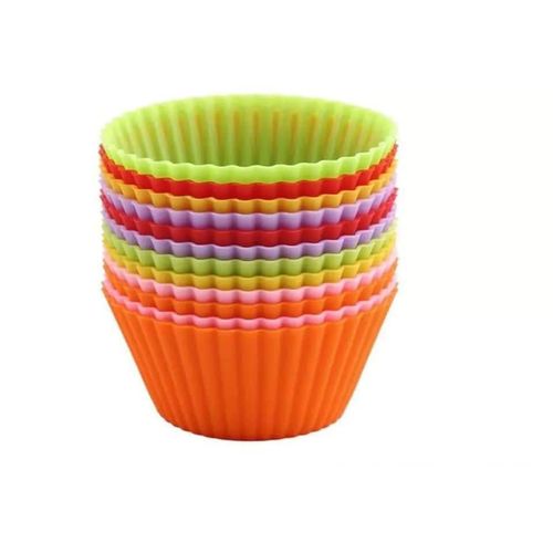 12 Pieces Silicon Queen Cake Molds, Re-usable & Durable