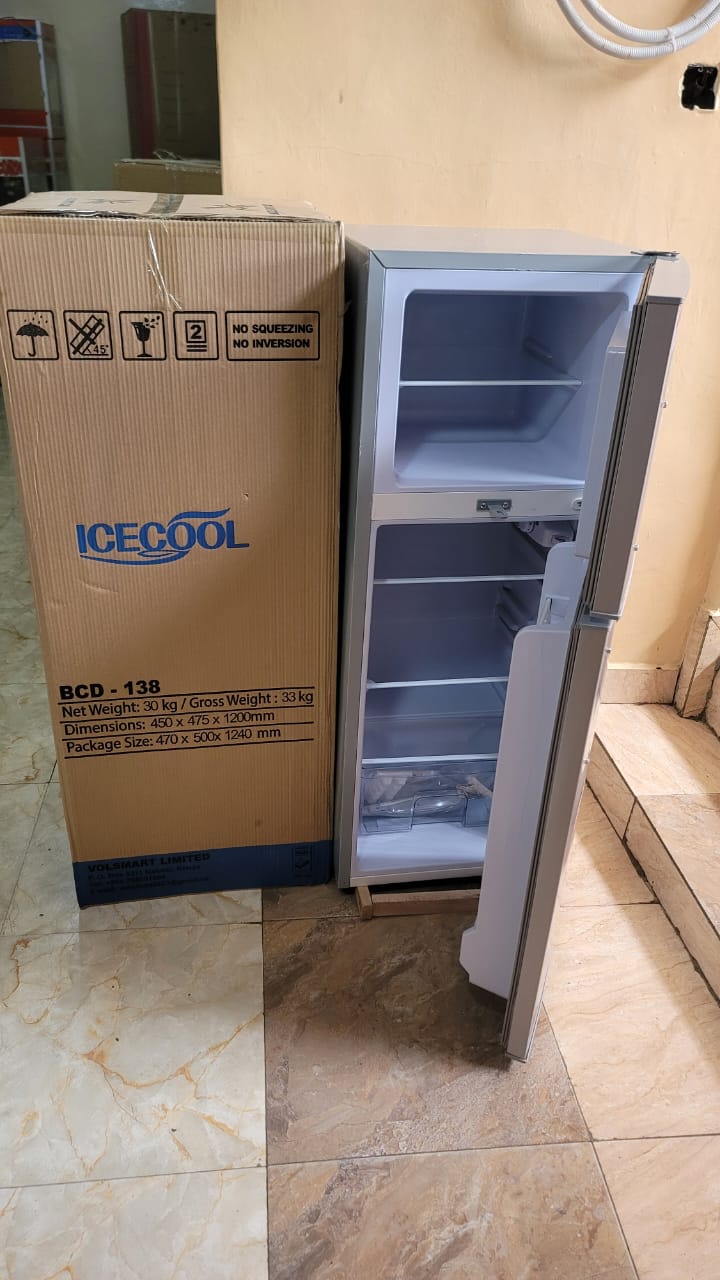 138 litres Icecool refrigerator;

High efficient compressorLow noise, low energy consumption