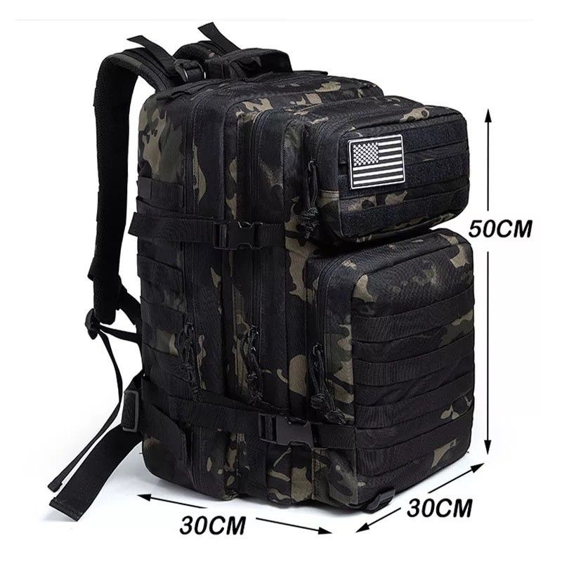 Outdoor 3P Attack Tactical Backpack Multi-function Large Capacity Camouflage Outdoor Camping Waterproof Sports Mountaineering Backpack