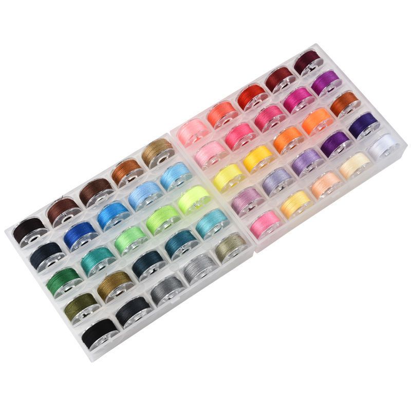 Sewing Machine Thread Sewing Thread Purple Household Sewing Thread Multicolor Color Small Roll Flat Car Bottom Line Vintage Shuttle Core Storage