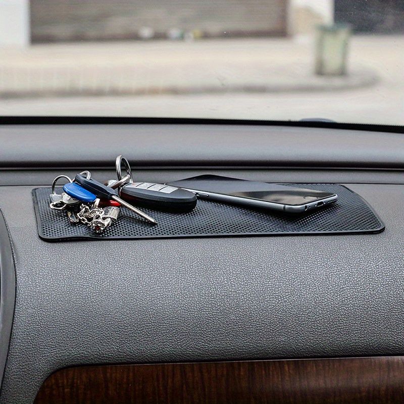 2pcs/set Car Anti-slip Pad PVC Mobile Phone Sunglasses Key Non-Slip Mat Car Dashboard Sticky Durable Anti-skid Holder, Auto Internal Accessories