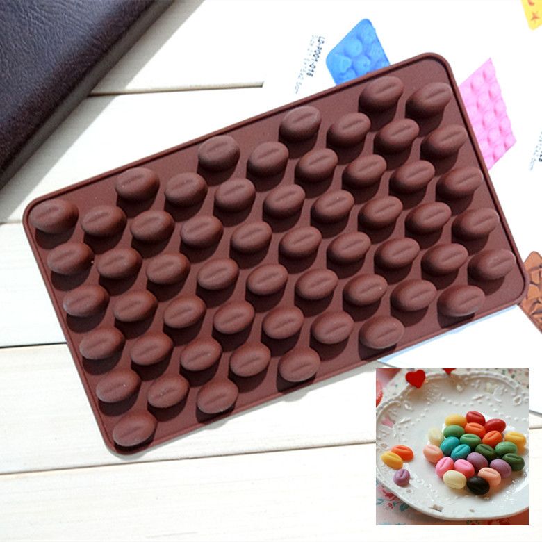 Mini Chocolate Bean Chocolate Mold Jelly Pudding Soap Mold Ice Mold Coffee Beans