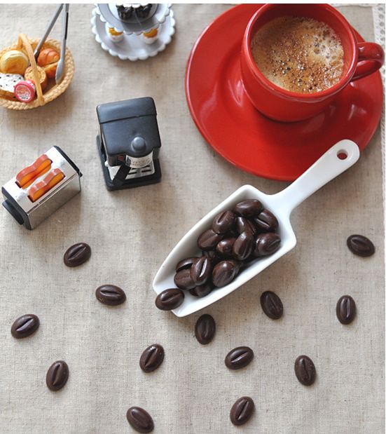 Mini Chocolate Bean Chocolate Mold Jelly Pudding Soap Mold Ice Mold Coffee Beans