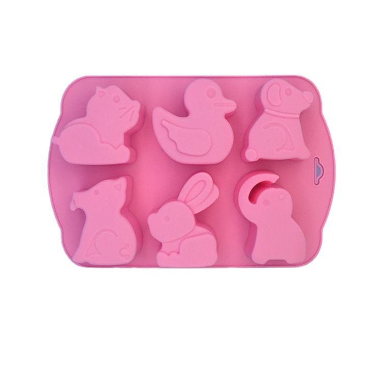 Silicone Cake Mold 6 Even Like Rabbit Dog Chocolate Mold Jelly Mold Animal
