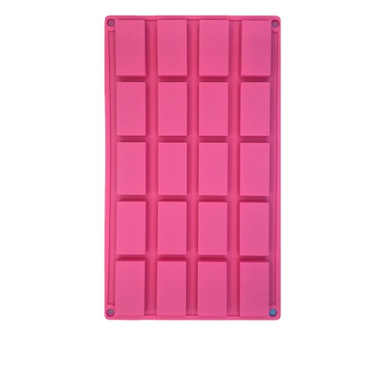 20 Even Long Square Square Grid Silicone Baking Cake Mold Chocolate Block Aromatherapy Slice Mold