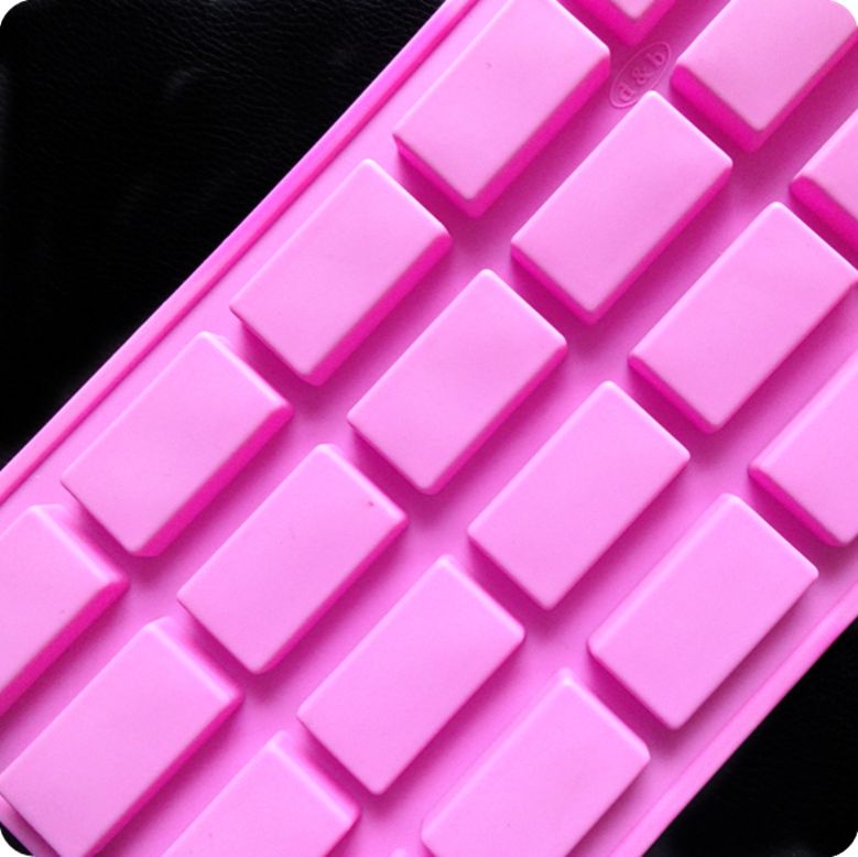 20 Even Long Square Square Grid Silicone Baking Cake Mold Chocolate Block Aromatherapy Slice Mold