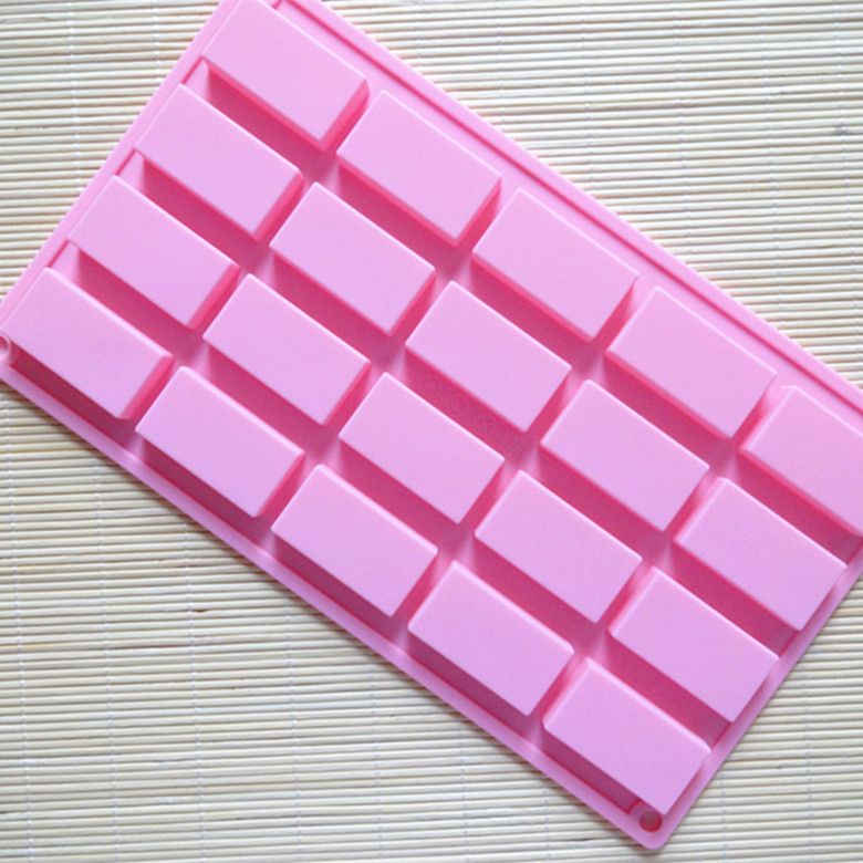 20 Even Long Square Square Grid Silicone Baking Cake Mold Chocolate Block Aromatherapy Slice Mold