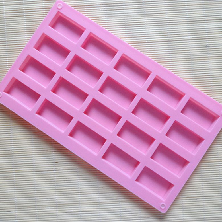 20 Even Long Square Square Grid Silicone Baking Cake Mold Chocolate Block Aromatherapy Slice Mold