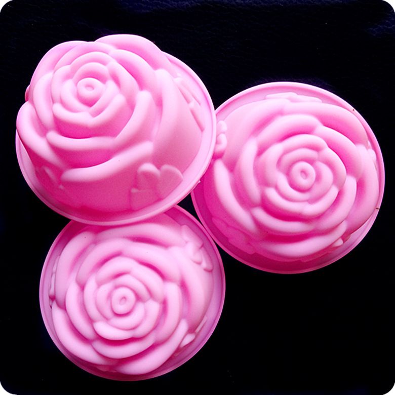60ML Rose Jelly Pudding Cake Mafen Cup Silicone Mould Products