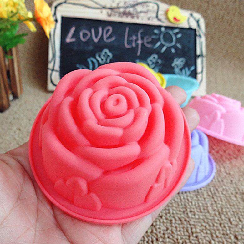 60ML Rose Jelly Pudding Cake Mafen Cup Silicone Mould Products