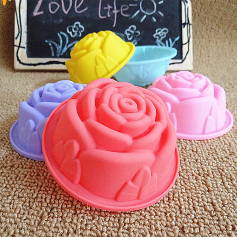 60ML Rose Jelly Pudding Cake Mafen Cup Silicone Mould Products