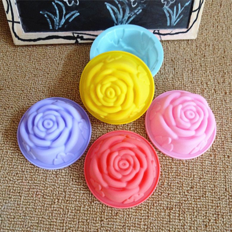 60ML Rose Jelly Pudding Cake Mafen Cup Silicone Mould Products