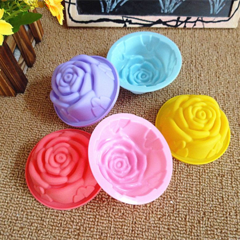 60ML Rose Jelly Pudding Cake Mafen Cup Silicone Mould Products
