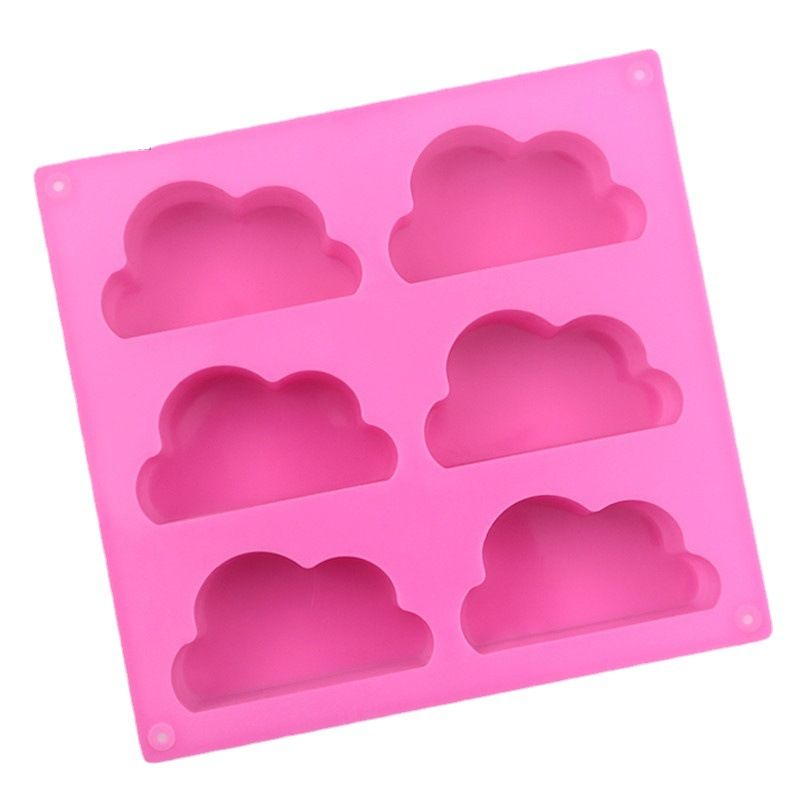 6 Even Clouds Food Grade Silicone Cake Jelly Chocolate Mold