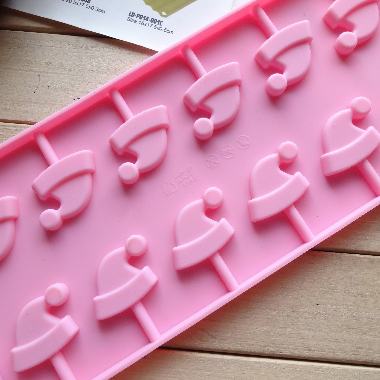 12 Lollipop Mould Cat's Claw Suit Household Silicone Cartoon Flip Candy Mould Cat's Claw Candy Tool Dripping Mould