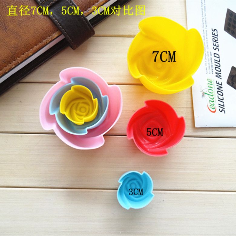 Silicone Cake Mold 5CM rose Soap Pudding Jelly Mold Chocolate Mousse Mold Ice Cube