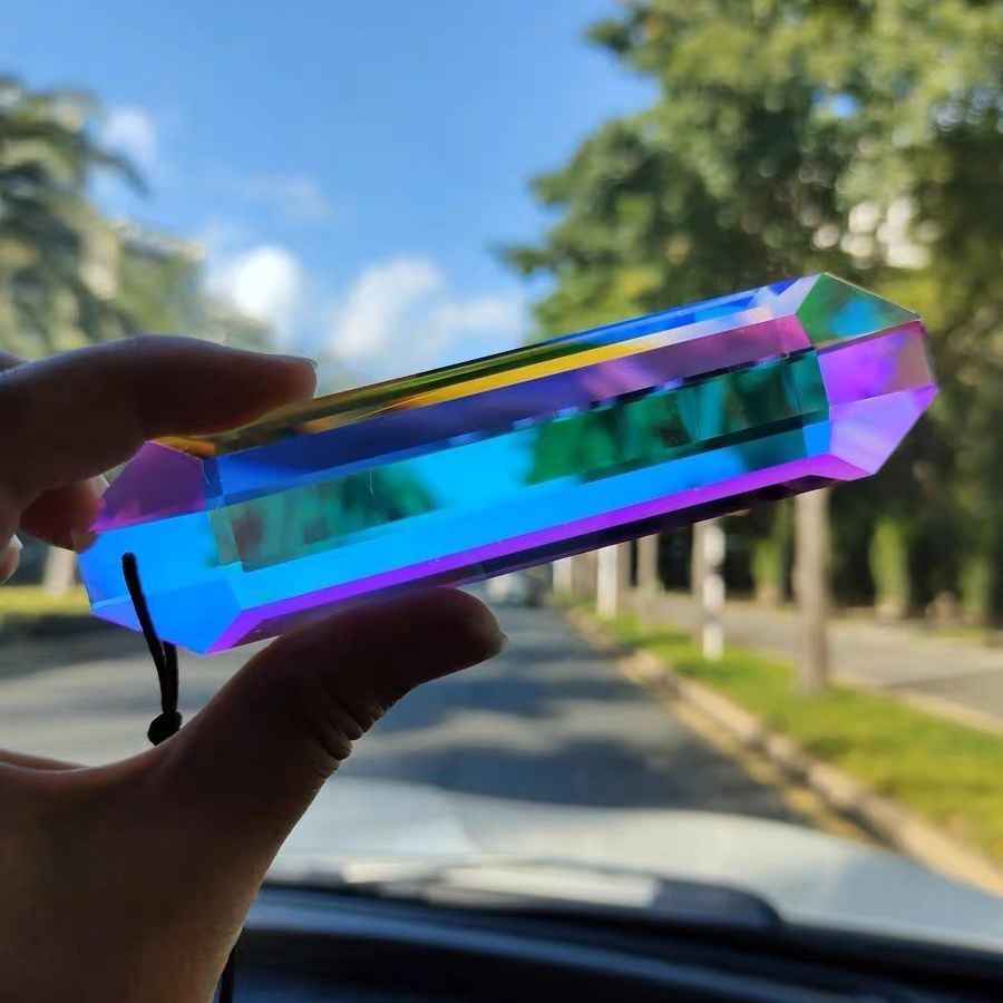 Sun Catcher Crystal Rainbow Prism Pendant Window Bedroom Magic Color Hanging Wall Decoration Wind Bell DIY Accessories