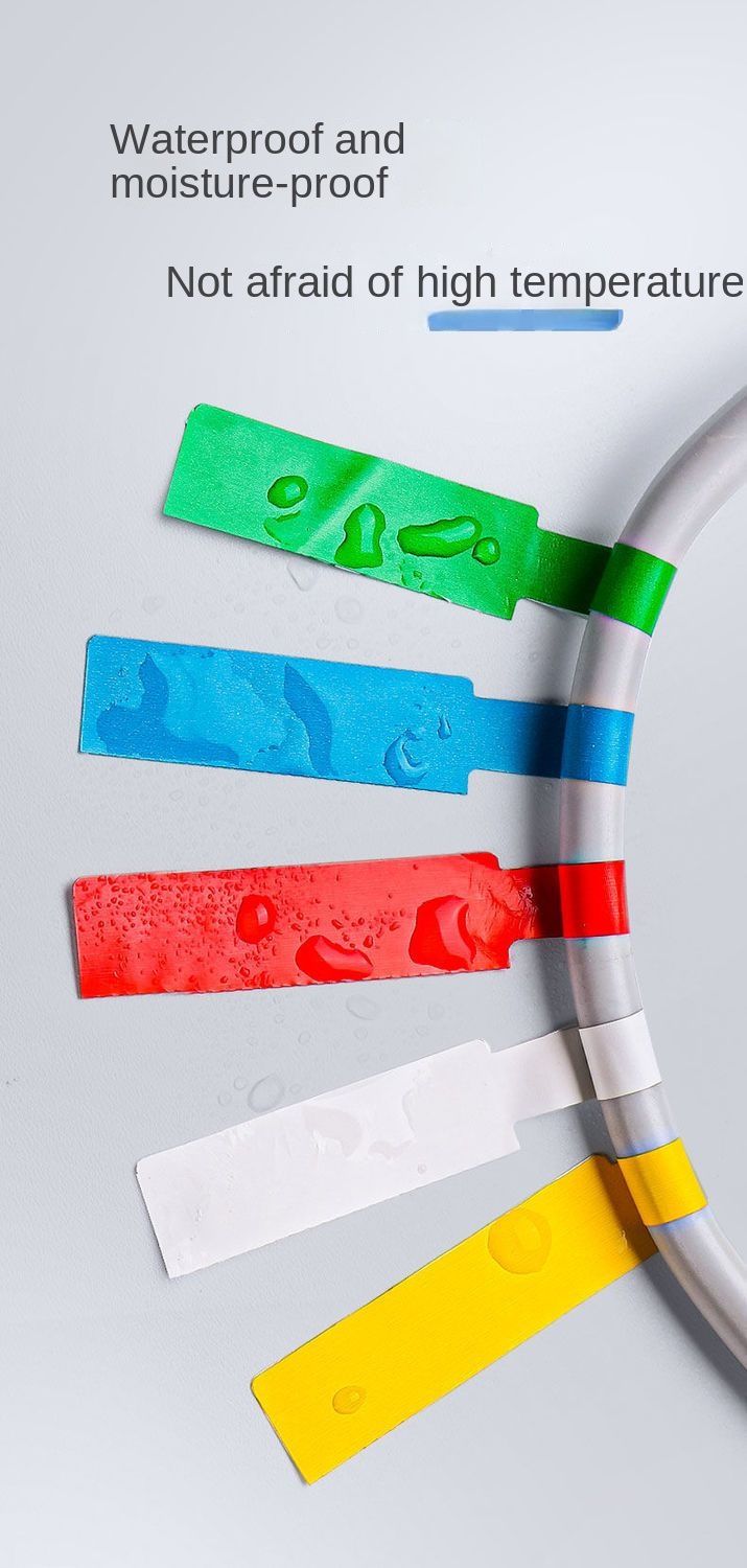 Waterproof Network Cable Label Sticker P-type Data Cable Sticker Sticker Power Line Charging Line Storage Classification