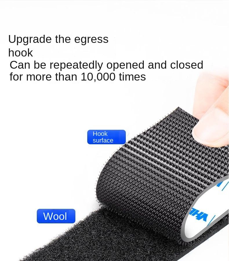 Velcro Tearable Foot Pad Fixed High Adhesive Car Special Strong Adhesive Screen Window Door Curtain Self-adhesive Buckle