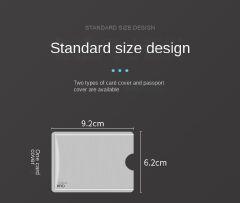 10PCS Shielded Magnetic Card RFD Aluminum Foil NFC Anti-theft Brush Shielded Card Case Anti-degaussing Credit Bank Card ID Card Case