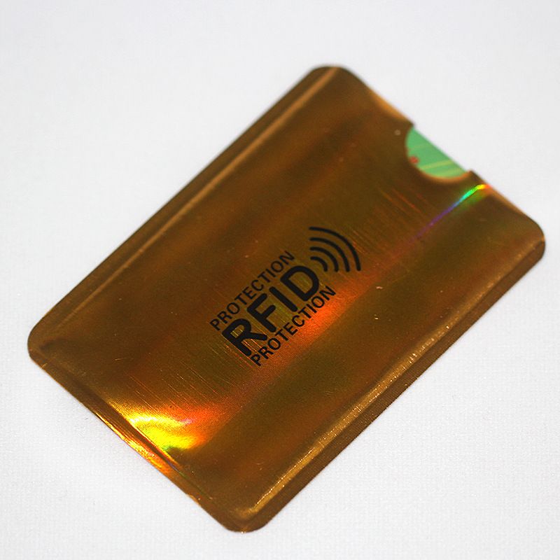 10PCS Shielded Magnetic Card RFD Aluminum Foil NFC Anti-theft Brush Shielded Card Case Anti-degaussing Credit Bank Card ID Card Case