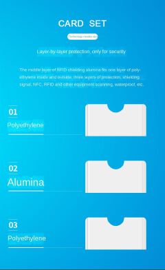 10PCS Shielded Magnetic Card RFD Aluminum Foil NFC Anti-theft Brush Shielded Card Case Anti-degaussing Credit Bank Card ID Card Case
