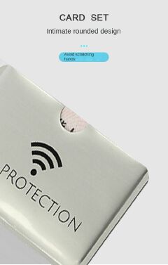 10PCS Shielded Magnetic Card RFD Aluminum Foil NFC Anti-theft Brush Shielded Card Case Anti-degaussing Credit Bank Card ID Card Case