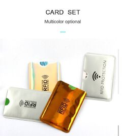 10PCS Shielded Magnetic Card RFD Aluminum Foil NFC Anti-theft Brush Shielded Card Case Anti-degaussing Credit Bank Card ID Card Case
