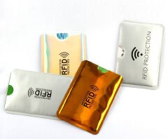 10PCS Shielded Magnetic Card RFD Aluminum Foil NFC Anti-theft Brush Shielded Card Case Anti-degaussing Credit Bank Card ID Card Case