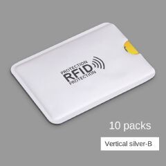10PCS Shielded Magnetic Card RFD Aluminum Foil NFC Anti-theft Brush Shielded Card Case Anti-degaussing Credit Bank Card ID Card Case