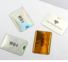 10PCS Shielded Magnetic Card RFD Aluminum Foil NFC Anti-theft Brush Shielded Card Case Anti-degaussing Credit Bank Card ID Card Case